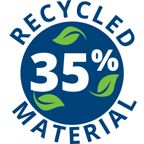 35% Recycled Material